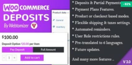 WooCommerce Deposits Plugin