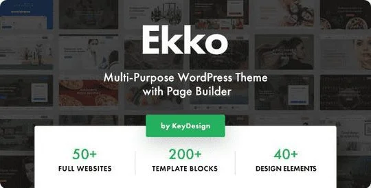 Ekko MultiPurpose Theme and Builder